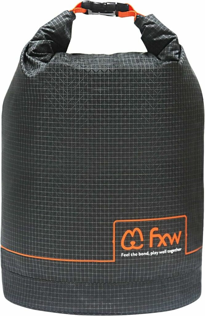 FXW Dog Food Travel Bag，42 Cups Large Capacity for Travel Kibble Storage Perfect for RV Road Trips, Camping, Longterm Dog Boarding Gear Accessories Gray