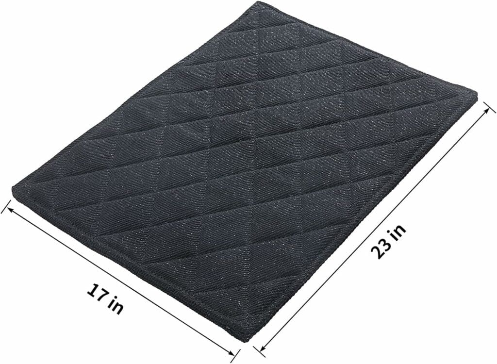 HOMBYS Chew Proof Dog Crate Pad Mat, 23x17 Indestructible Kennel Pad for Aggressive Chewers, Durable and Water Resistant Teething Puppy Crate Mats for Dogs Cages