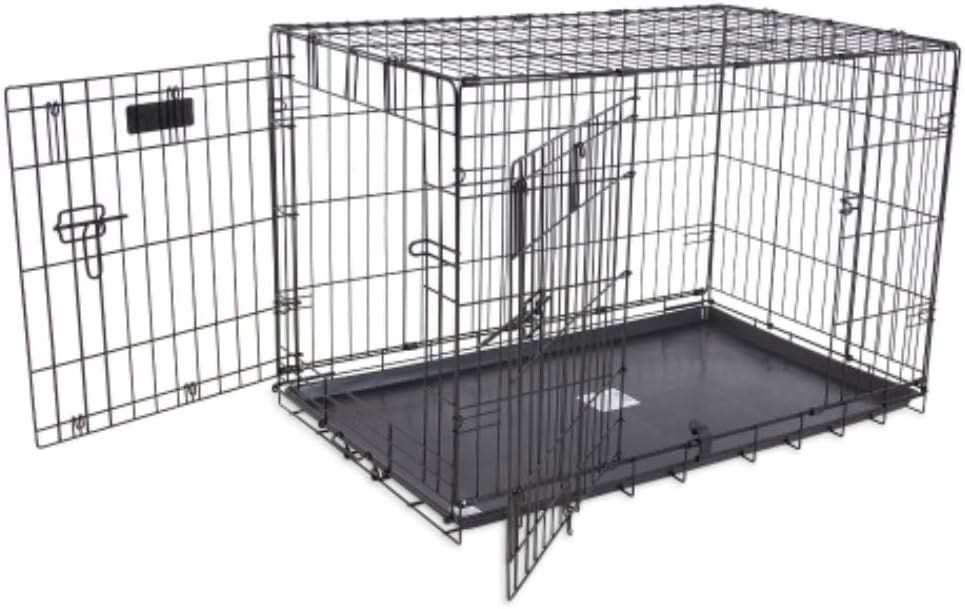 Precision Pet Products Two Door Provalue Wire Dog Crate, 24 Inch, For Pets 15-30 lbs