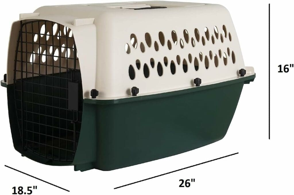 Petmate Ultra Vari Dog Kennel for Medium to Large Dogs (Durable, Heavy Duty Dog Travel Crate, Made with Recycled Materials, 40 in. Long) 70 to 90 lbs, Made in USA